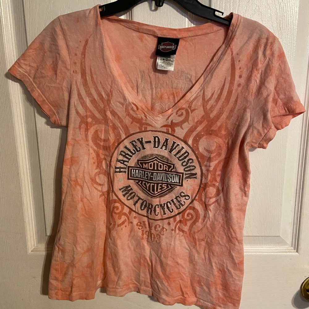 EUC Woman’s 2014 Harley Davidson Gruene New Braunfels Tx Tshirt Sz M